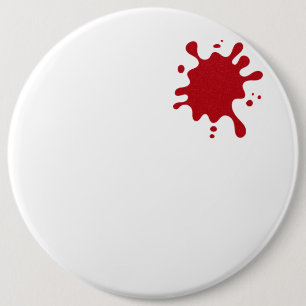 Tomato Red Splash Custom Button