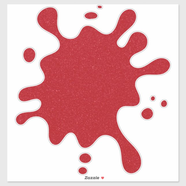 Tomato Red Splash Custom Vinyl Sticker (Sheet)