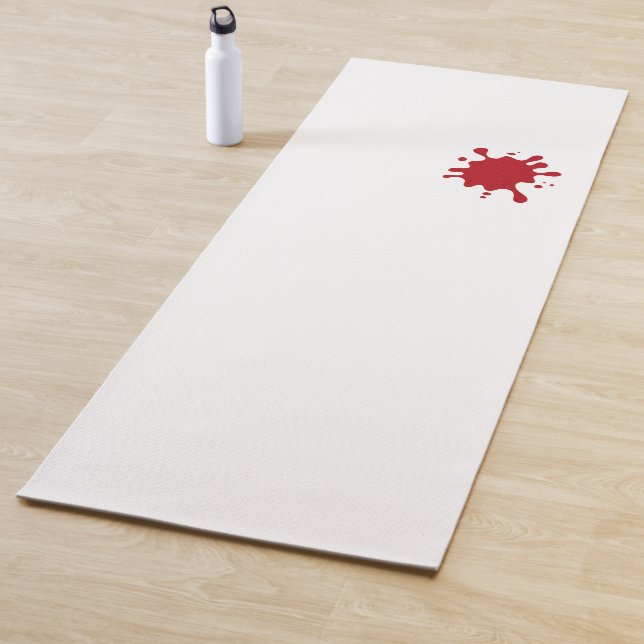 Tomato Red Splash Custom Yoga Mat (In Situ)