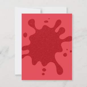 Tomato-Red Splash Semi-Gloss Postcard – Customise