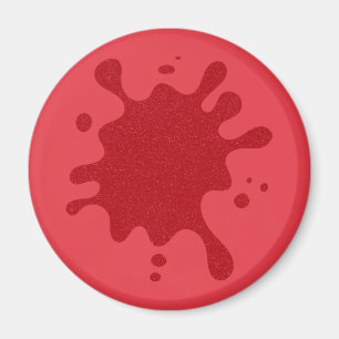 Tomato Red Splat Custom Magnet