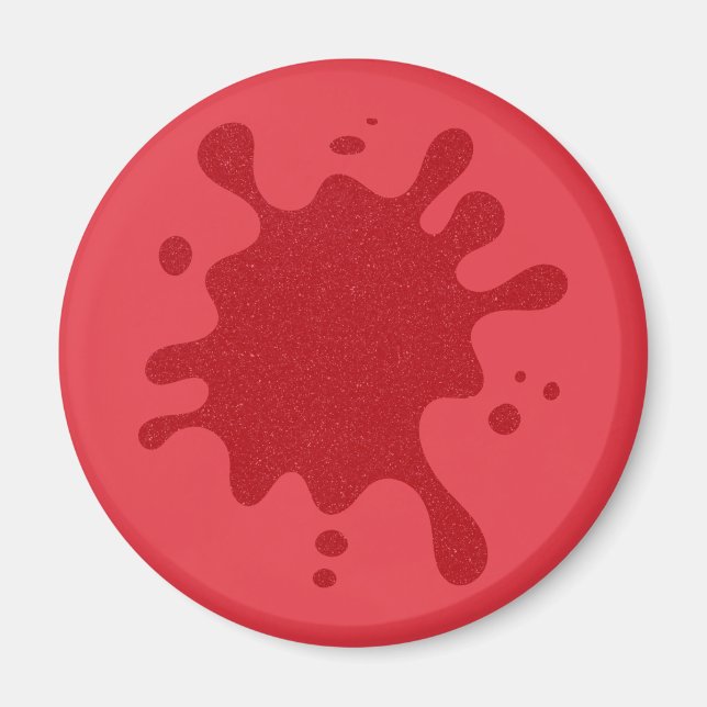 Tomato Red Splat Custom Magnet (Front)