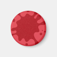 Tomato Red Splatter Custom Magnet