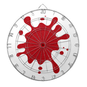 Tomato Red Splatter Dartboard – Customisable