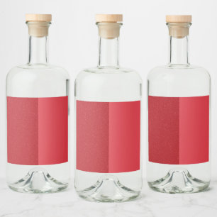 Tomato Red Split Texture Liquor Labels – Customise