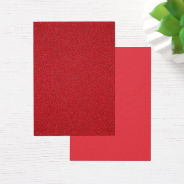 Tomato Red Split-Texture Profile Card – Customise (Desk)