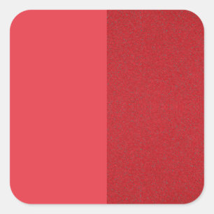 Tomato Red Split-Textured Square Sticker (Custom)