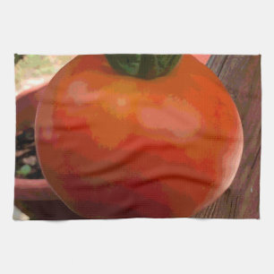 Tomato Red Tea Towel