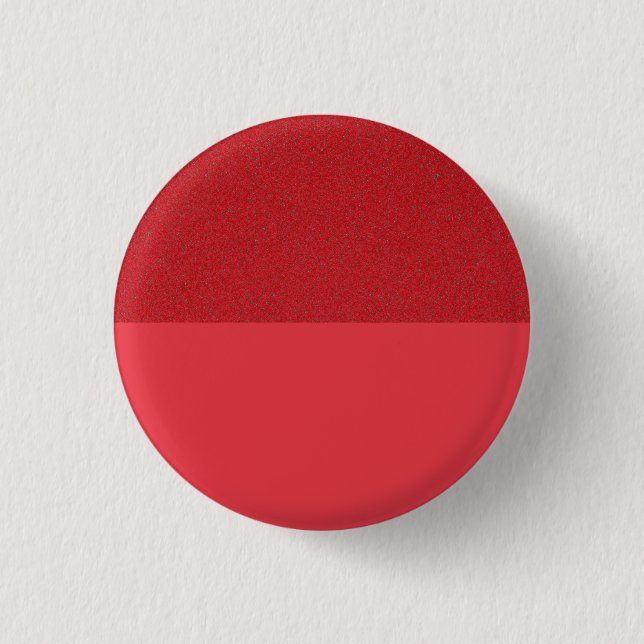 Tomato Red Texture Split Custom Button (Front)