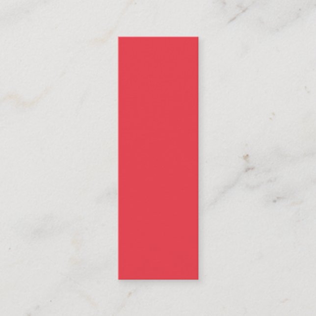 Tomato Red Vertical Business Card – Customisable (Front)
