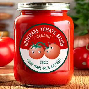Tomato Relish for your Homemade Kitchen Recipe Classic Round Sticker