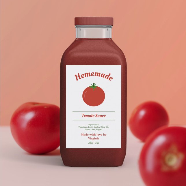 Tomato Sauce Bottle Label Sticker (Tomato Sauce Bottle Label Sticker)