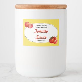 Tomato Sauce Canning Label