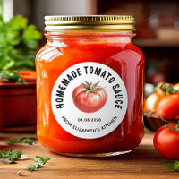 Tomato Sauce canning label homemade tomato