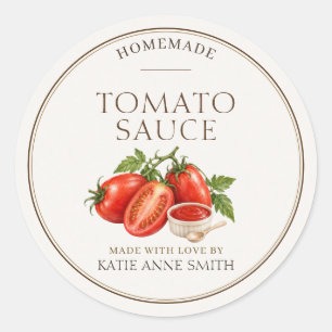 Tomato Sauce Labels Personalised Canning Stickers