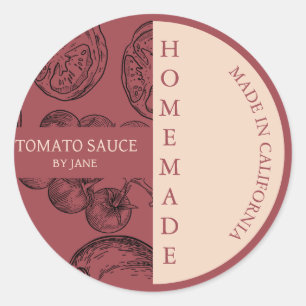 Tomato Sauce Modern Business Label