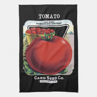 Tomato Seed Packet Label Tea Towel