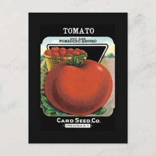 Tomato Seed Packet Postcard