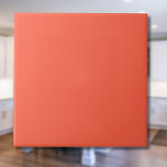 Tomato Solid Colour | Classic | Elegant Tile<br><div class="desc">Tomato Solid Colour | Classic | Elegant | Trendy | Stylish | Gift</div>