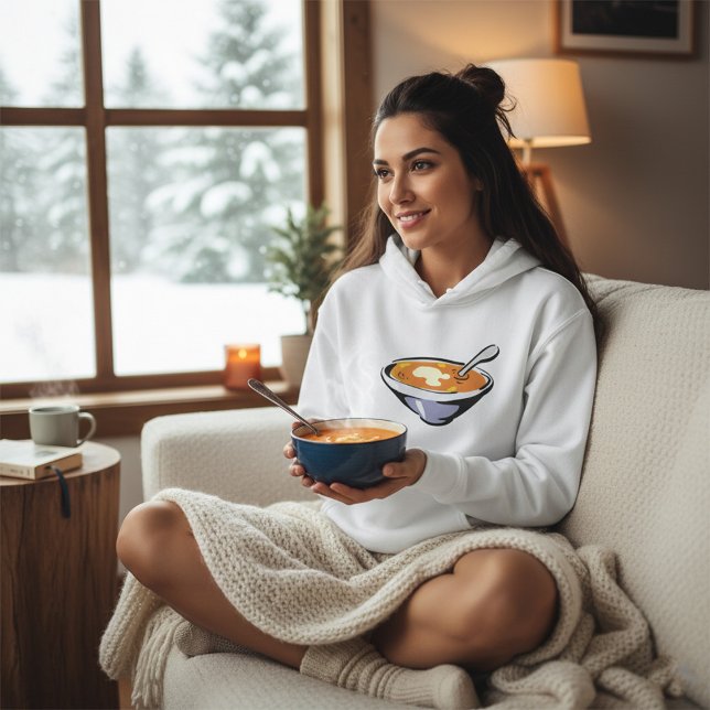 Tomato Soup Bowl with Spoon Hoodie (Creator Uploaded)