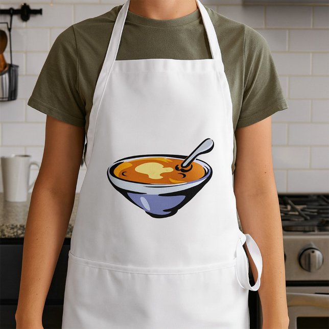 Tomato Soup Bowl with Spoon Standard Apron (Creator Uploaded)