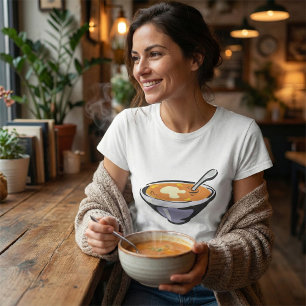 Tomato Soup Bowl with Spoon T-Shirt