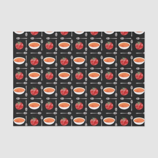 Tomato Soup Tile Tissue Paper (Front)