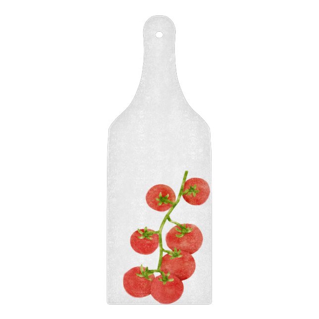 Tomato summer veggie garden trendy cutting board (Front)