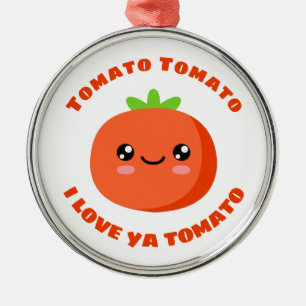 Tomato Tomato I love ya Tomato Metal Tree Decoration