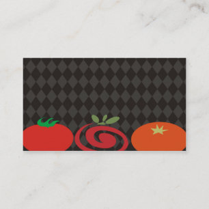 tomato trio cooking culinary catering business car card