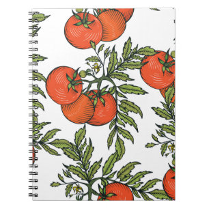 Tomato Vintage: Farm Market Illustration. Notebook