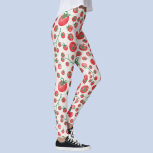 Tomato Watercolor Leggings