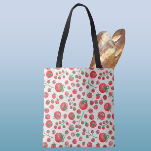 Tomato Watercolor Tote Bag