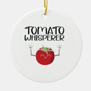 Tomato Whisperer Ceramic Tree Decoration