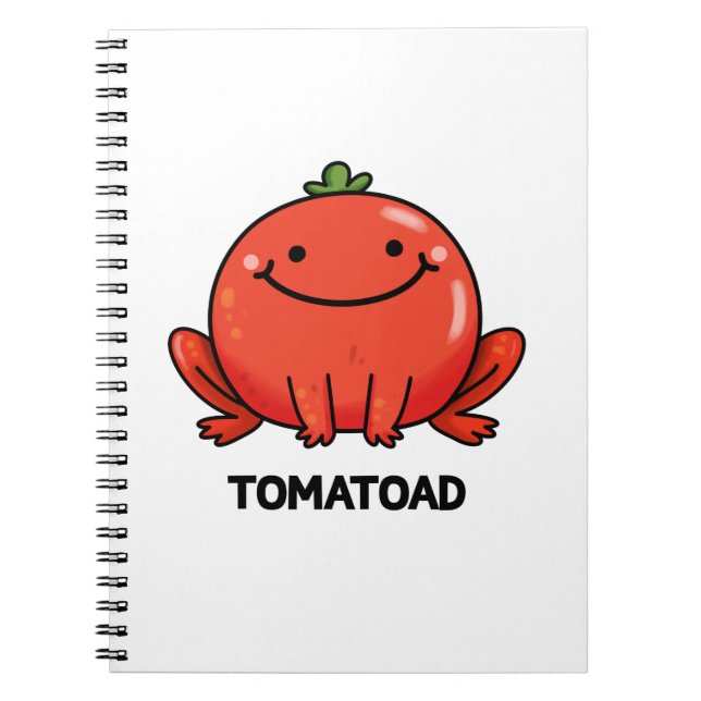Tomatoad Funny Tomato Toad Pun  Notebook (Front)
