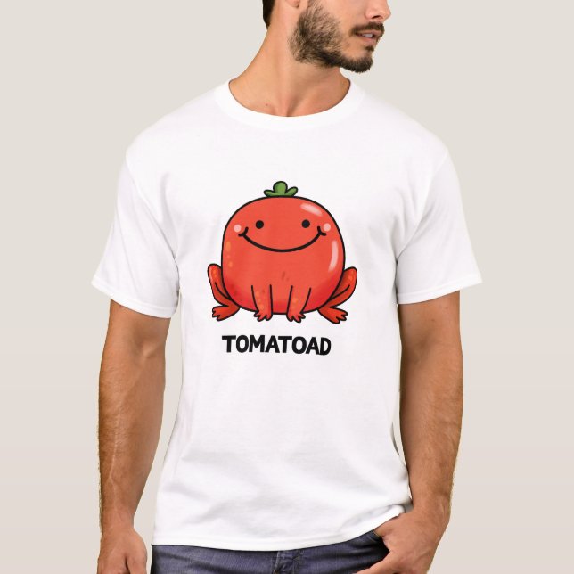 Tomatoad Funny Tomato Toad Pun  T-Shirt (Front)