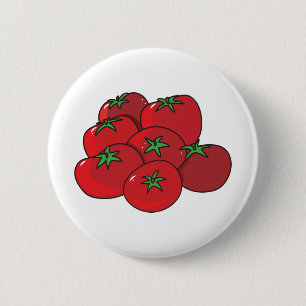 Tomatoes 6 Cm Round Badge