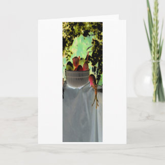 "Tomatoes and Garlic" Digitally Altered Still Life Card