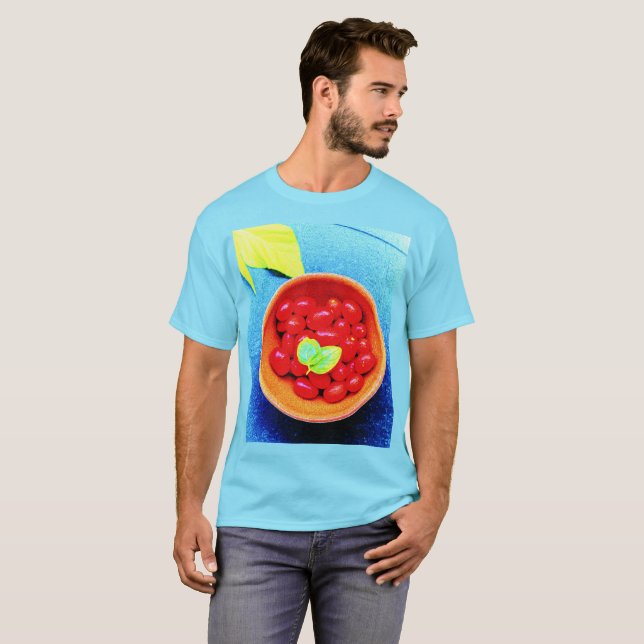"Tomatoes Ball" Cute Photo. Buy Now T-Shirt (Front Full)