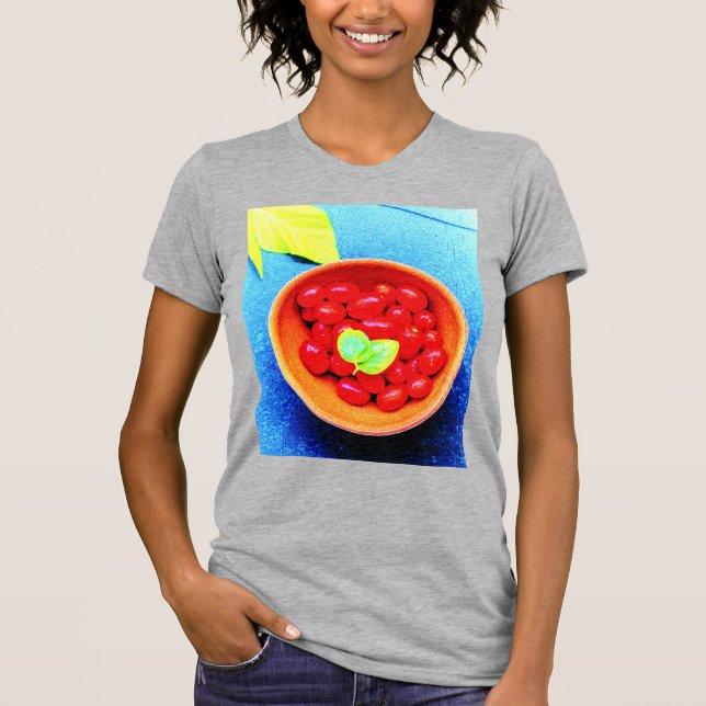 "Tomatoes Ball" Cute Photo. Buy Now T-Shirt (Front)