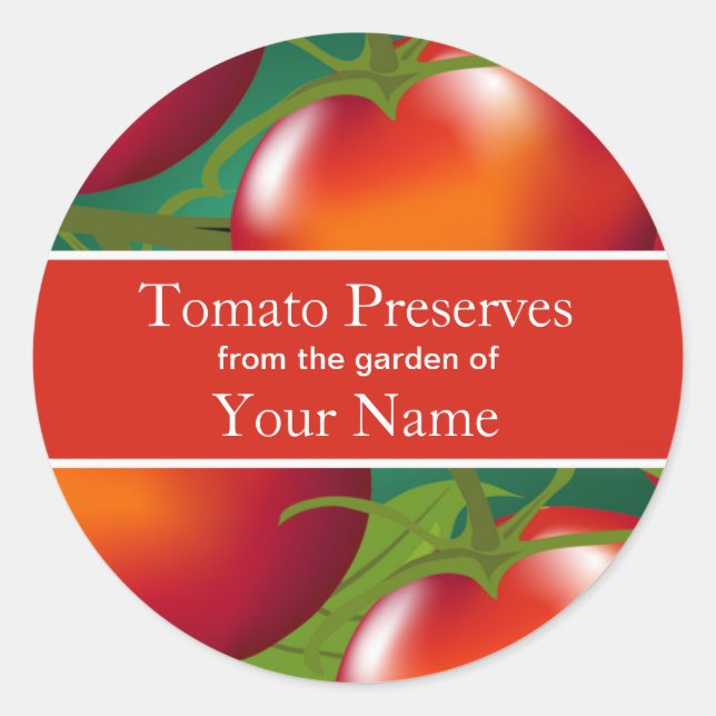 Tomatoes Canning Sticker (Front)