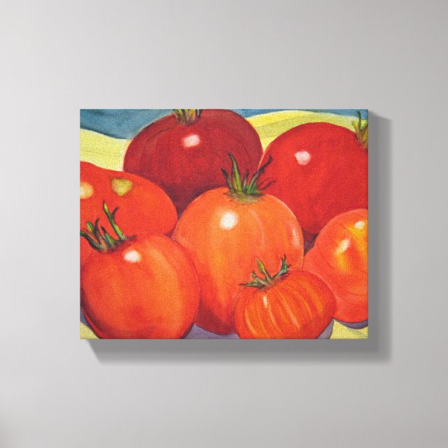 Tomatoes From My Garden Canvas Print (Front)