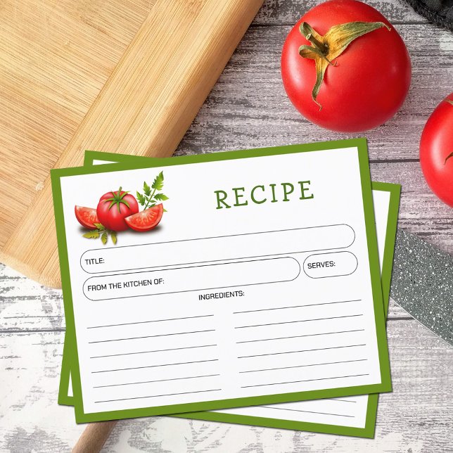 Tomatoes Kitchen Recipe Card (Creator Uploaded)