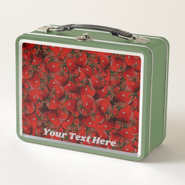 Tomatoes Lunch Box - Optional Personalisation (Front)