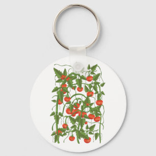 Tomatoes Pattern Key Ring