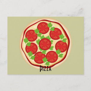 Tomatoes Pizza Recipe Card
