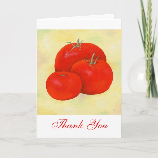 Tomatoes Thank You notecard (Front)