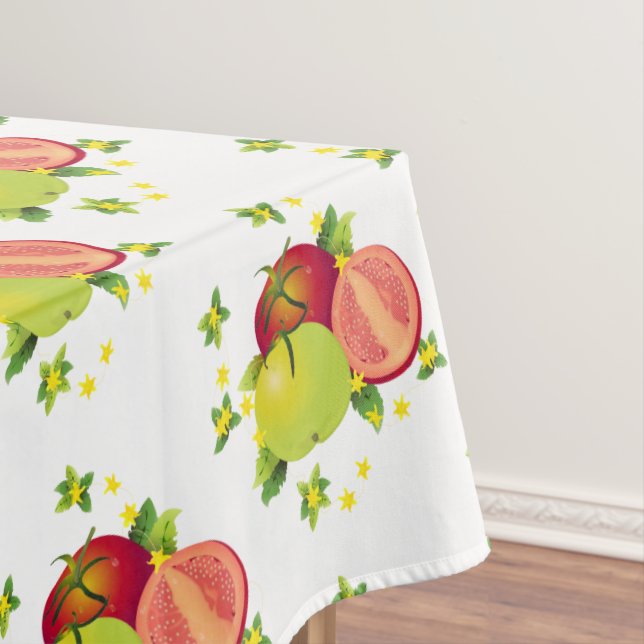 Tomatoes Vegetable Fruit Garden Tablecloth (In Situ)