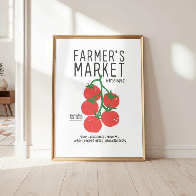 Tomatos Farmer's Market Cute Wall Art (Creator Uploaded)