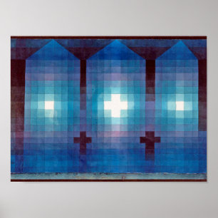 Tomb in Three, Klee Poster